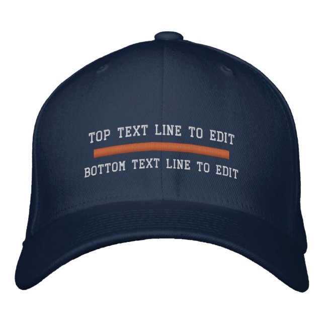 Search and Rescue Thin Orange Line Embroidered Hat (Front)