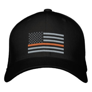 Search and Rescue Thin Orange Line US Flag Embroidered Hat