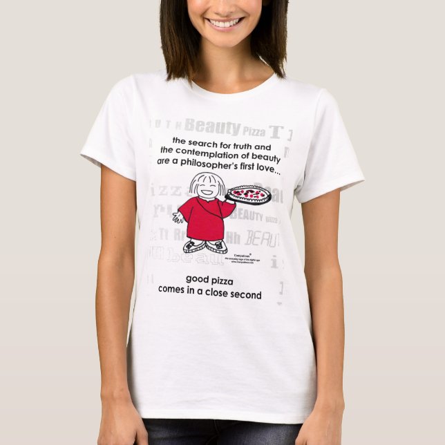 SEARCH FOR TRUTH & PIZZA! T-Shirt (Front)