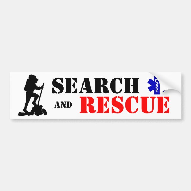 Search & Rescue bumper sticker (Front)