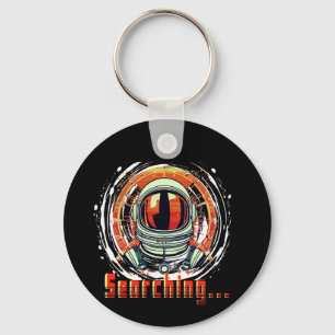 Searching… Astronaut Portrait Keychain