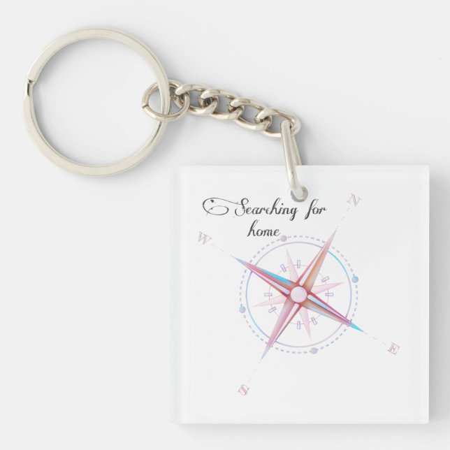 Searching for home compass keychain (Front)