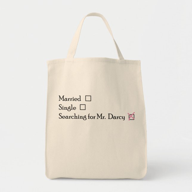 Searching for Mr. Darcy Tote Bag (Front)