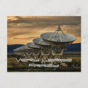 Searching for transmissions. Very Large Array Postcard