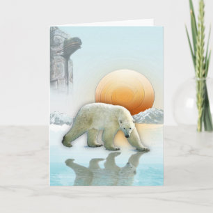 Searching POLAR BEAR III Greeting Card