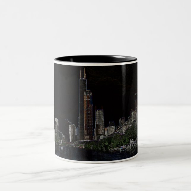 Sears Tower Neon Mug (Center)