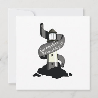 Seas may churn, but hope's light guides holiday card
