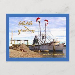 Seas 'n Greetings from the Lowcountry Coastal Postcard