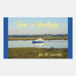Seas n Greetings from the Lowcountry Hilton Head  Sticker