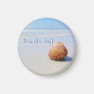 Seas the day beach magnet