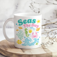 "Seas the Day" Boho Colourful Coastal