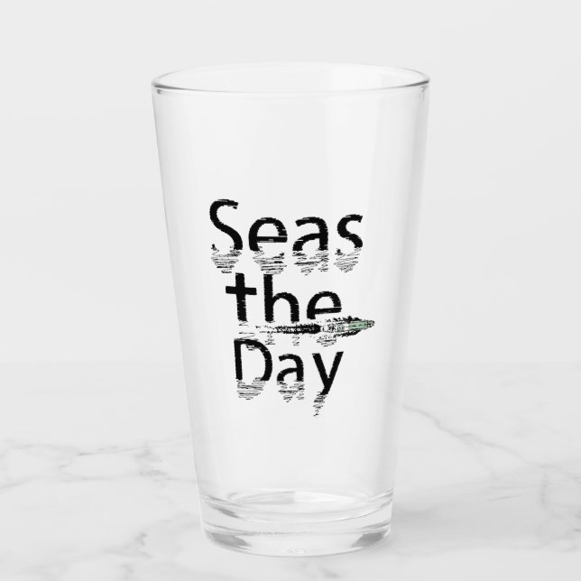 Seas the Day Glass (Front)