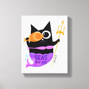 Seas the Day — Mini Canvas Print