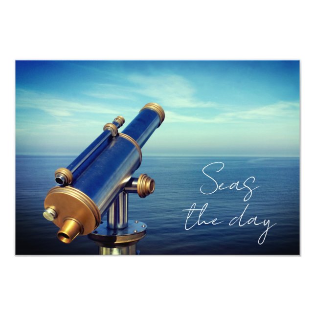 Seas the day ocean view photo enlargement print (Front)