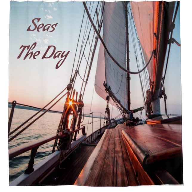 Seas The Day Sailing Boating Ocean (Front)