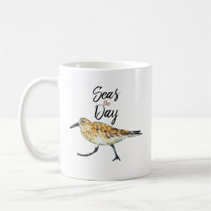 Seas The Day Sandpiper Mug