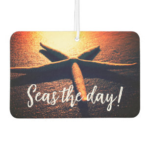 Seas the day starfish beach photo island breeze air freshener