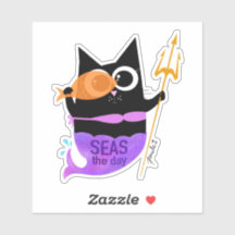 Seas the Day - Sticker Wanda the Cat