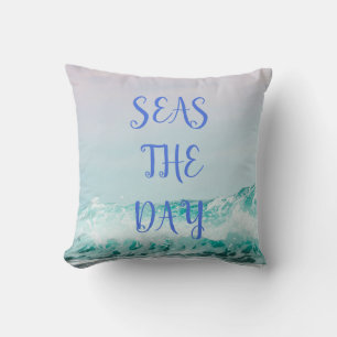 Seas The Day Throw Pillow