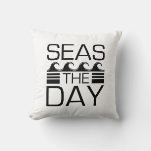 Seas The Day Throw Pillow