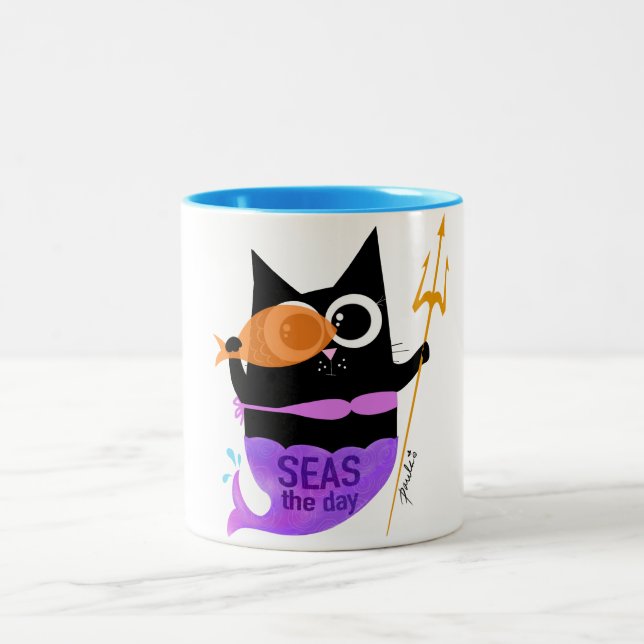 Seas the Day – Wanda the Cat Mug (11 oz.) (Center)