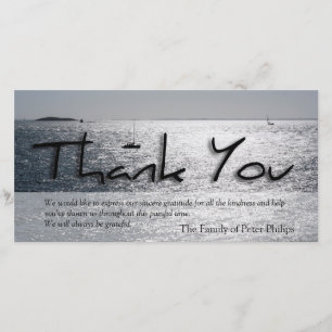 Seascape 4 Modern Sympathy Thank You
