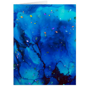 Seascape Alcohol Ink Abstract