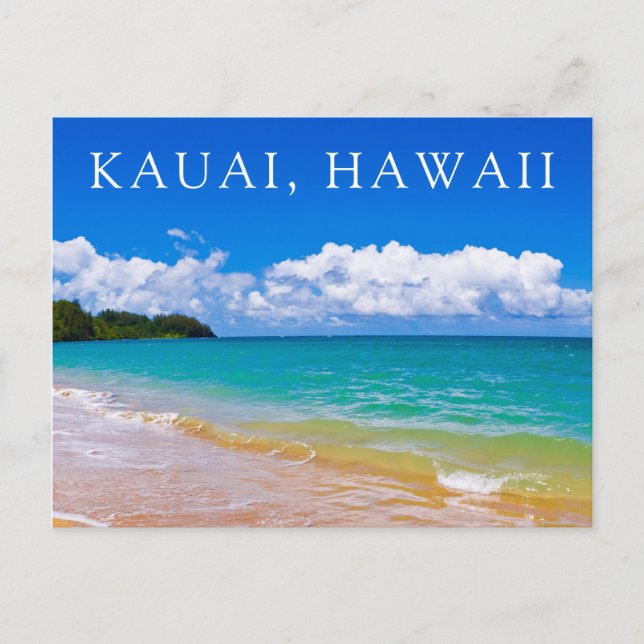 Seascape Along Hanalei Bay Postcard (Front)