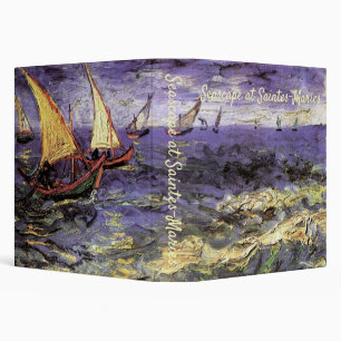 Seascape at Saintes Maries by Vincent van Gogh Binder