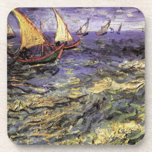 Seascape at Saintes Maries by Vincent van Gogh Coaster