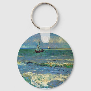 Seascape at Saintes-Maries-de-la-Mer Keychain