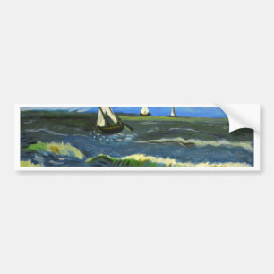 Seascape at Saintes-Maries, Van Gogh Bumper Sticker