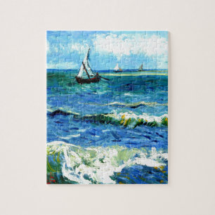 Seascape at Saintes-Maries, Vincent Van Gogh Jigsaw Puzzle