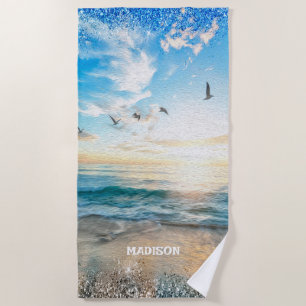 Seascape Beach Towel