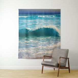 Seascape Blue Ocean Wave Tapestry