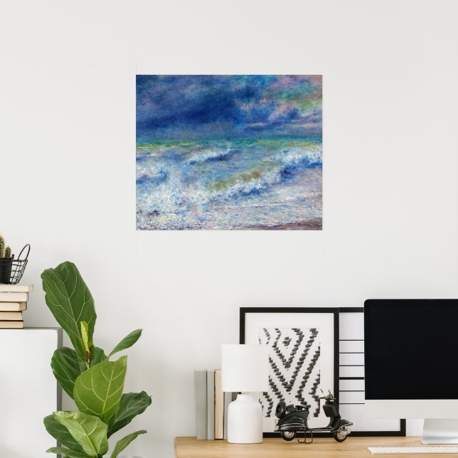 Seascape by Pierre-Auguste Renoir Poster (Home Office)