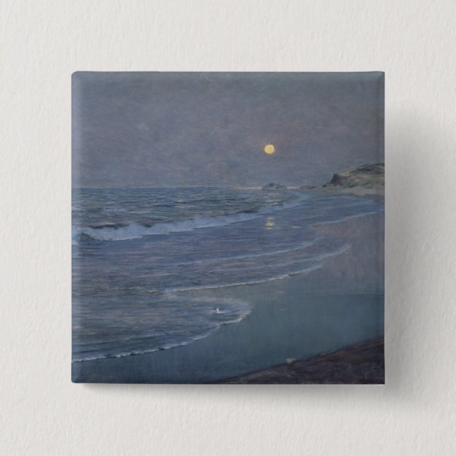 Seascape, c.1892-93 2 inch square button (Front)