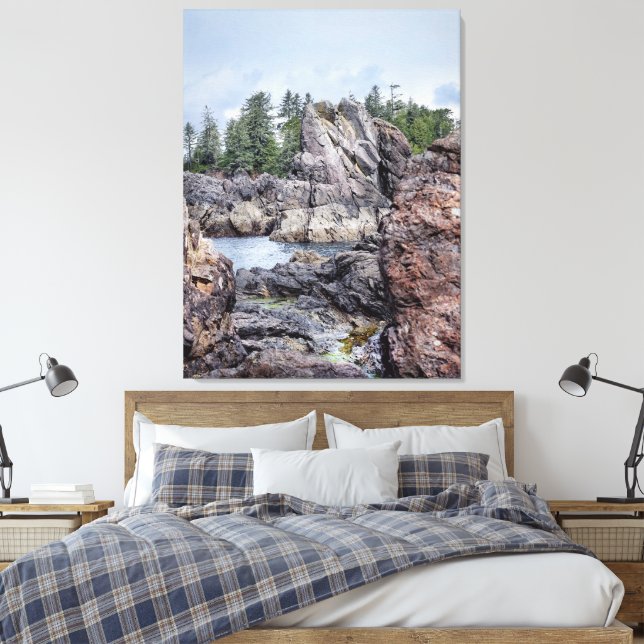 Seascape Crest Canvas Print (Insitu(Bedroom))