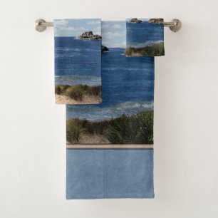 Seascape (customizable) Bathroom Towels