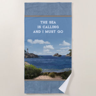 Seascape (customizable) beach towel