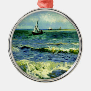 Seascape, fine art painting by Van Gogh Ornament