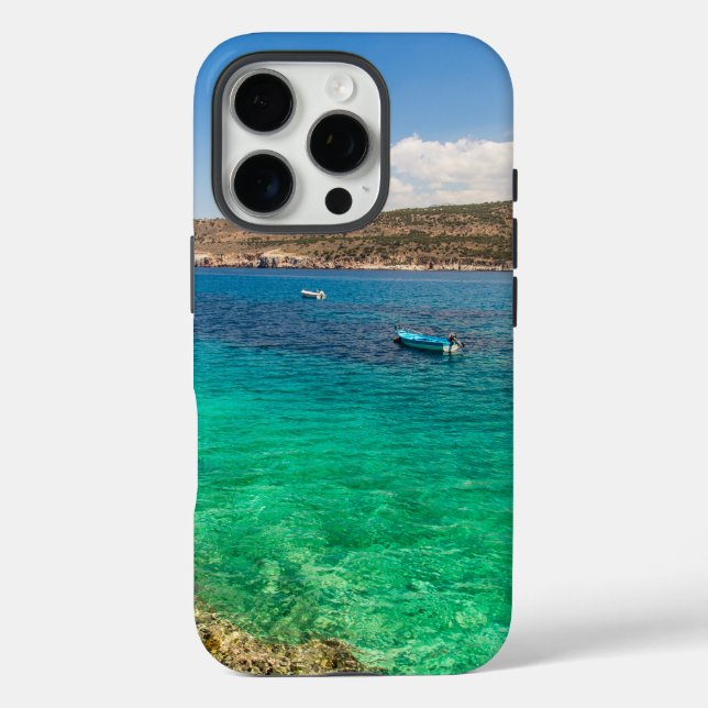 Seascape Fisherman Boat Case‑Mate iPhone Case (Back)