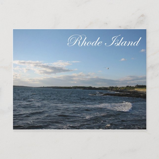 Seascape in Rhode Island Postcard (Front)