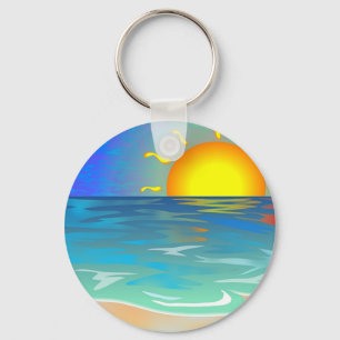 Seascape Keychain