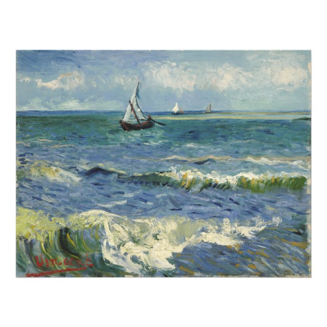 Seascape Les Saintes-Maries-de-la-Mer by Van Gogh Photo Print (Front)