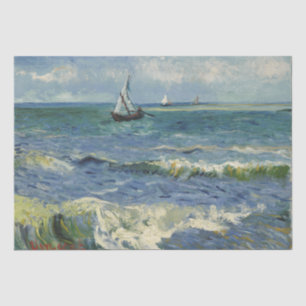 Seascape Les Saintes-Maries-de-la-Mer by Van Gogh Tissue Paper