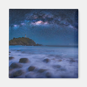 Seascape Lighthouse   Milky Way Lanta Island Krabi Magnet