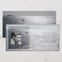 Seascape Photo frame Sympathy Thank You