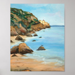 Seascape Postcard Poster