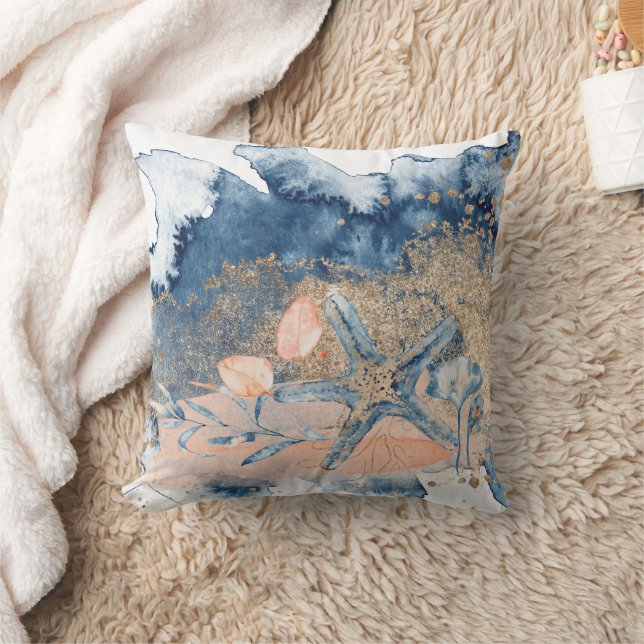 Seascape Starfish Pillow (Blanket)